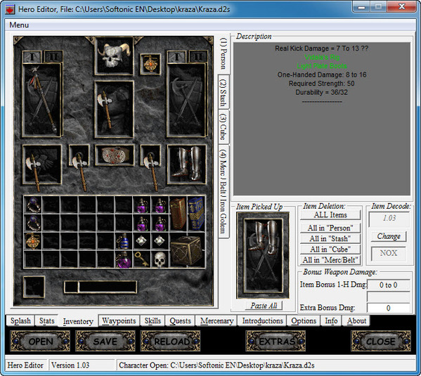 Diablo 2 lod hero editor download