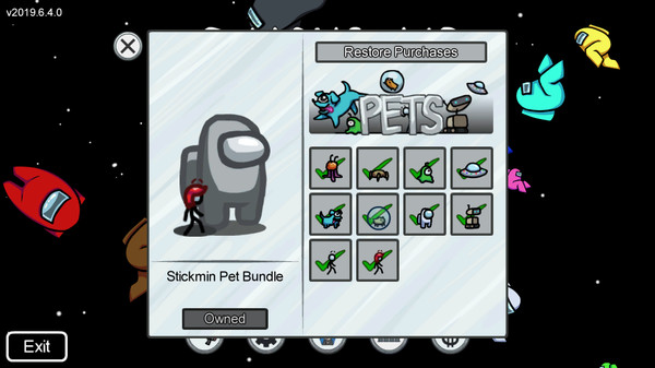 Screenshot 2 of Among Us - Stickmin Pet Bundle