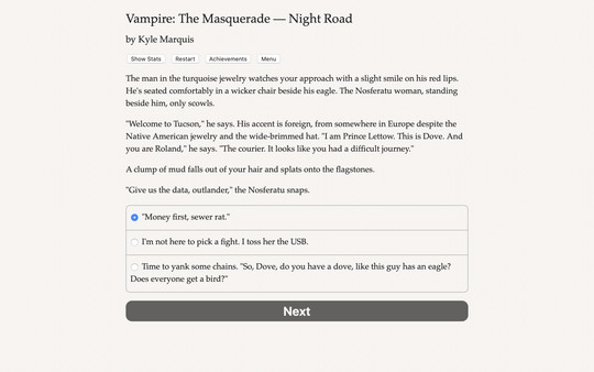 Screenshot 1 of Vampire: The Masquerade — Night Road