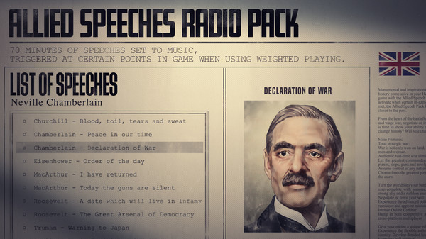 Screenshot 1 of Hearts of Iron IV: Allied Speeches Music Pack