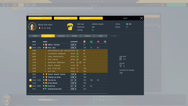 Screenshot 4 of Pro Cycling Manager 2021