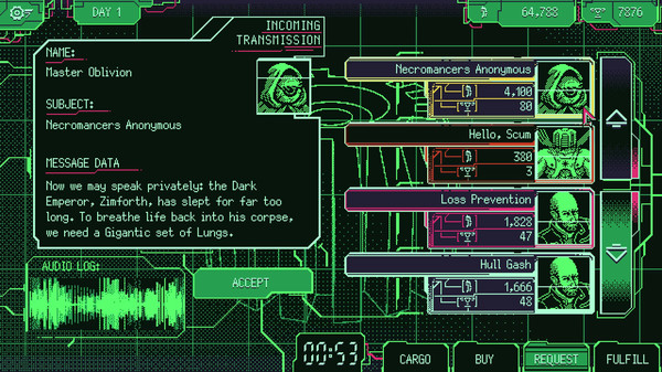 Screenshot 2 of Space Warlord Organ Trading Simulator