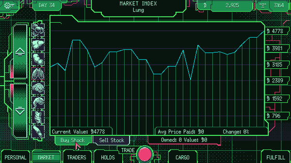 Screenshot 3 of Space Warlord Organ Trading Simulator