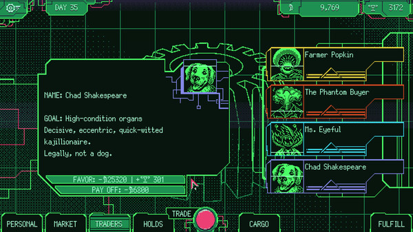 Screenshot 5 of Space Warlord Organ Trading Simulator