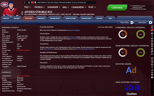 Screenshot 11 of Franchise Hockey Manager 8