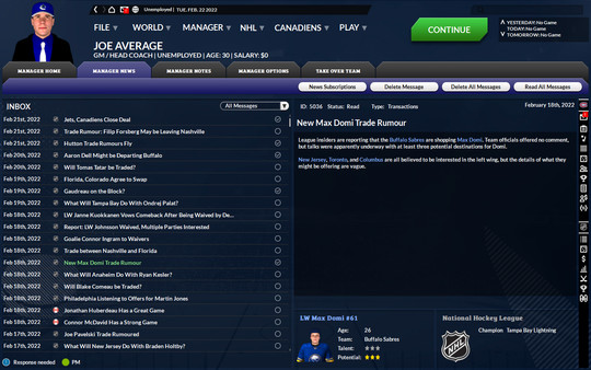 Screenshot 6 of Franchise Hockey Manager 8