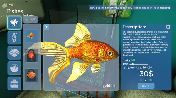 Screenshot 6 of Aquarist - build aquariums, grow fish, develop your business!