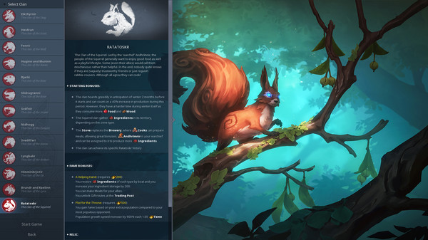 Screenshot 1 of Northgard - Ratatoskr, Clan of the Squirrel