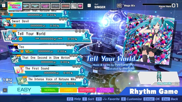 Screenshot 3 of Hatsune Miku: Project DIVA Mega Mix+