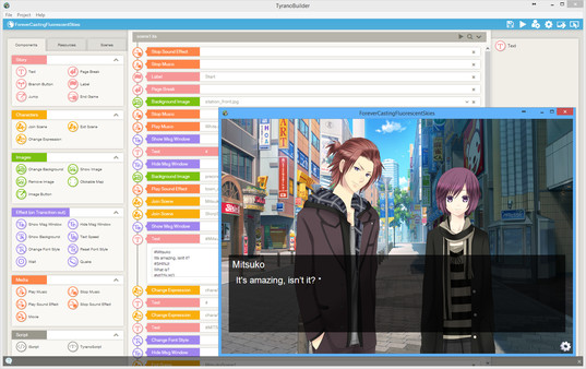 Screenshot 2 of TyranoBuilder Visual Novel Studio