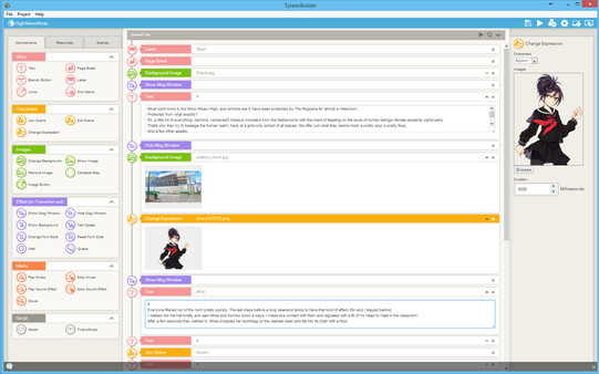 Screenshot 5 of TyranoBuilder Visual Novel Studio