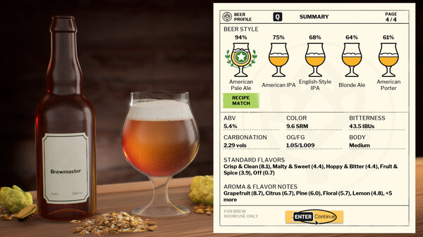 Screenshot 1 of Brewmaster: Beer Brewing Simulator