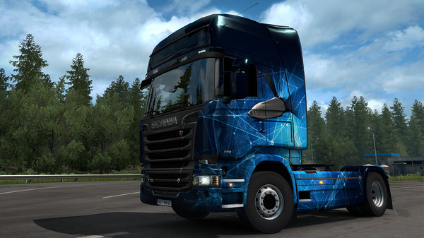 Screenshot 3 of Euro Truck Simulator 2 - Space Paint Jobs Pack