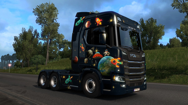 Screenshot 4 of Euro Truck Simulator 2 - Space Paint Jobs Pack