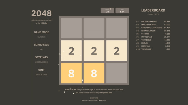 Screenshot 4 of 2048