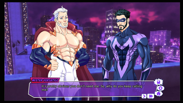 Screenshot 11 of Mister Versatile: A Gay Superhero Visual Novel