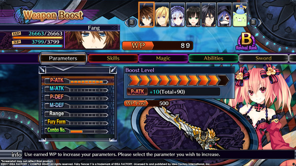 Screenshot 10 of Fairy Fencer F Advent Dark Force | フェアリーフェンサー エフ ADVENT DARK FORCE | 妖精劍士 F ADVENT DARK FORCE