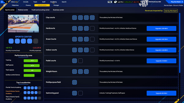 Screenshot 3 of Tennis Manager 2023