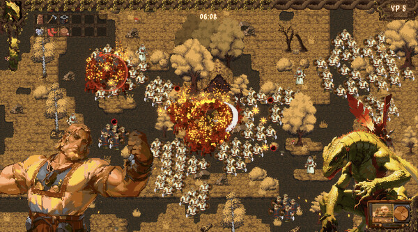 Screenshot 1 of Lizard Survivors: Battle for Hyperborea