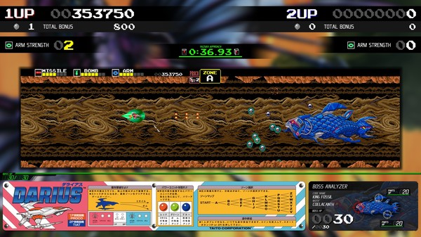 Screenshot 1 of Darius Cozmic Collection Arcade