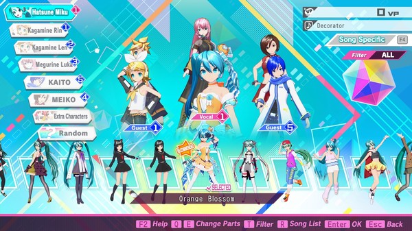 Screenshot 1 of Hatsune Miku: Project DIVA Mega Mix+ Item Unlock Key