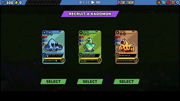 Screenshot 1 of Kādomon: Hyper Auto Battlers