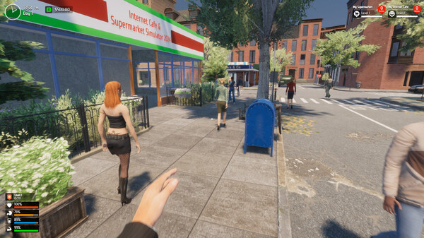 Screenshot 1 of Internet Cafe & Supermarket Simulator 2024