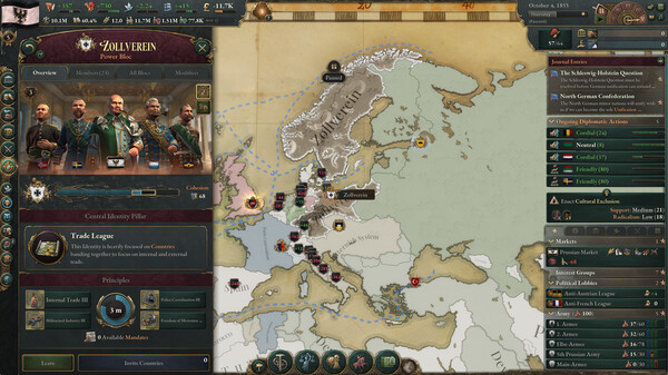 Screenshot 1 of Victoria 3: Sphere of Influence