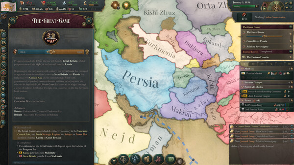 Screenshot 6 of Victoria 3: Sphere of Influence