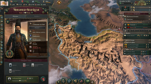 Screenshot 9 of Victoria 3: Sphere of Influence