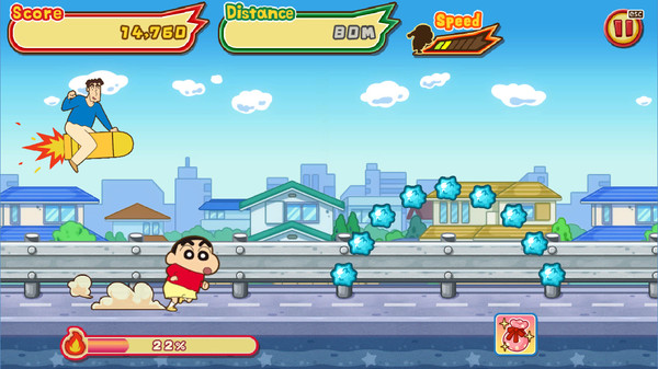 Screenshot 1 of CRAYON SHINCHAN The Storm Called! FLAMING KASUKABE RUNNER!!