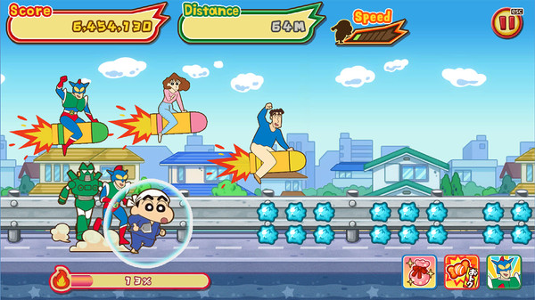 Screenshot 6 of CRAYON SHINCHAN The Storm Called! FLAMING KASUKABE RUNNER!!