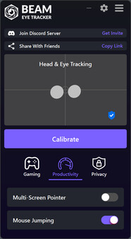 Screenshot 3 of Beam Eye Tracker