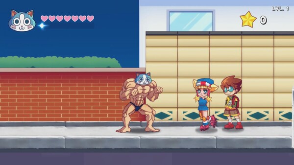 Screenshot 1 of KinnikuNeko: SUPER MUSCLE CAT