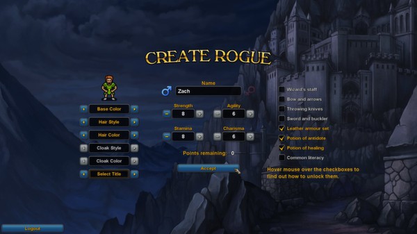 Screenshot 1 of Rogue's Tale