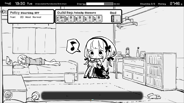 Screenshot 2 of Living With Sister: Monochrome Fantasy - Expansion DLC