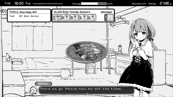 Screenshot 4 of Living With Sister: Monochrome Fantasy - Expansion DLC