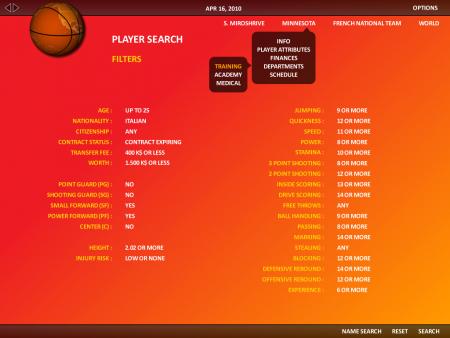 Screenshot 5 of World Basketball Manager 2010