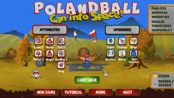 Screenshot 1 of Polandball: Can into Space!