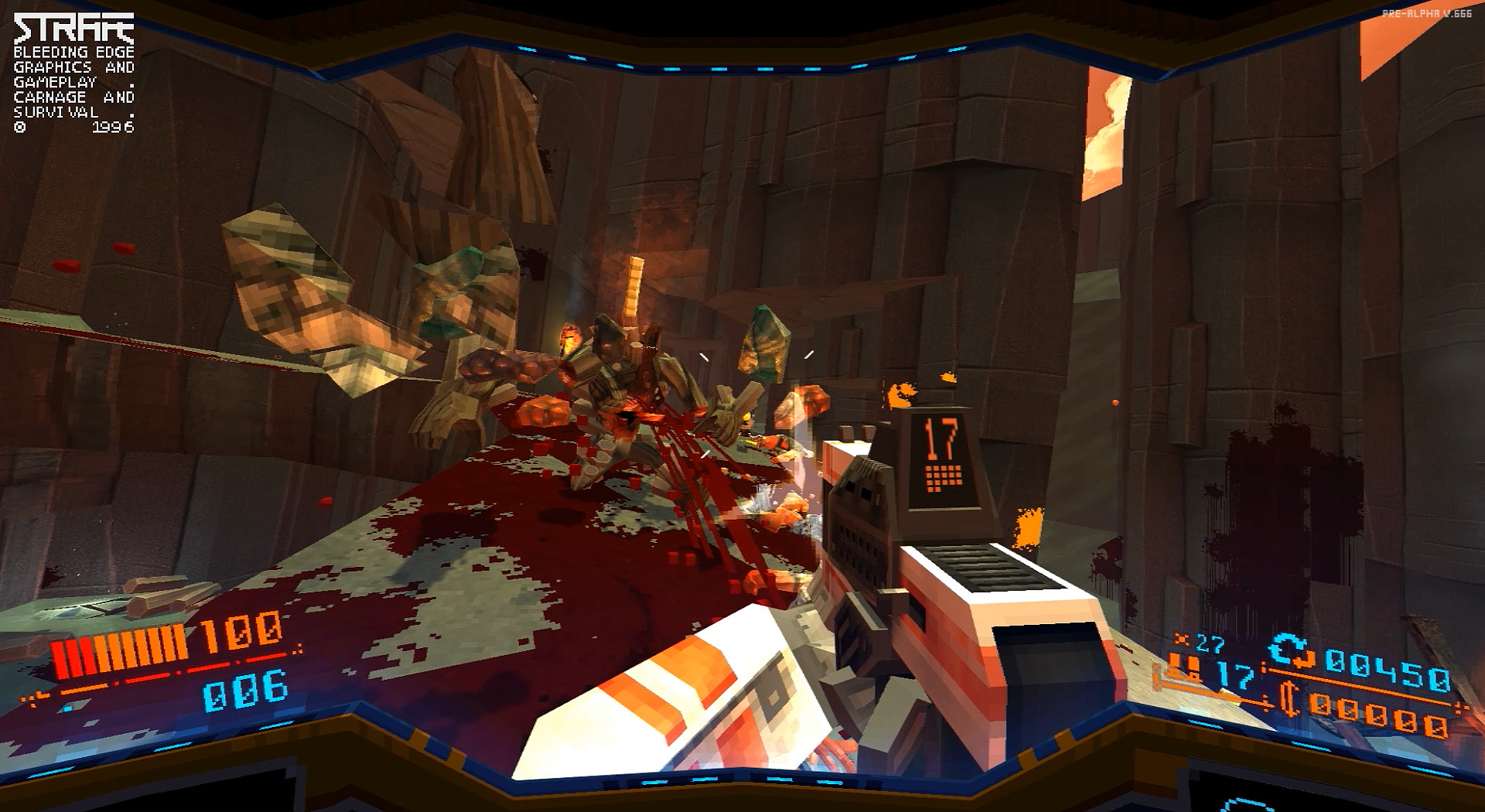 Strafe перевод. Шутер Strafe. Игра с автогенерацией. Bleeding Edge реактор.