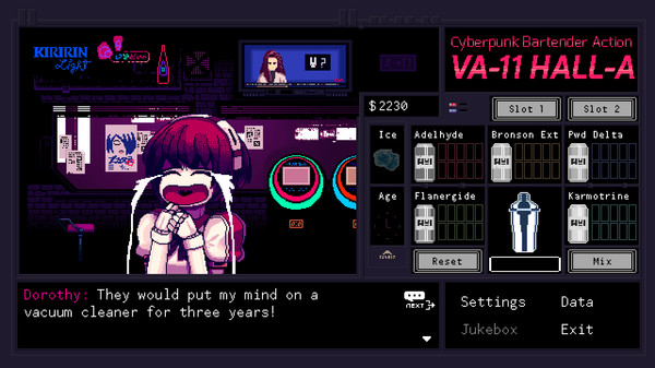 Screenshot 1 of VA-11 Hall-A: Cyberpunk Bartender Action