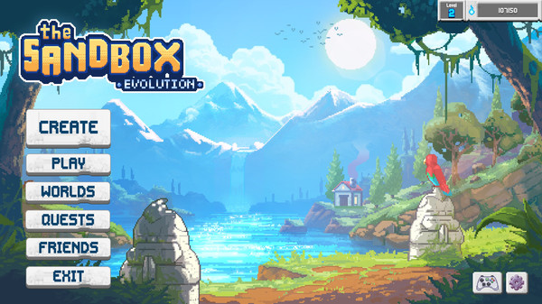 Screenshot 1 of The Sandbox Evolution - Craft a 2D Pixel Universe!