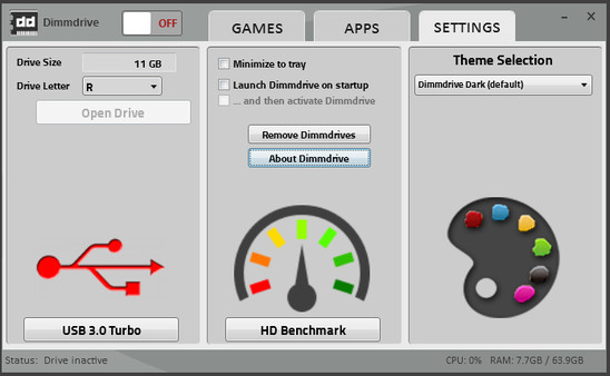 Screenshot 4 of Dimmdrive :: Gaming Ramdrive @ 10,000+ MB/s