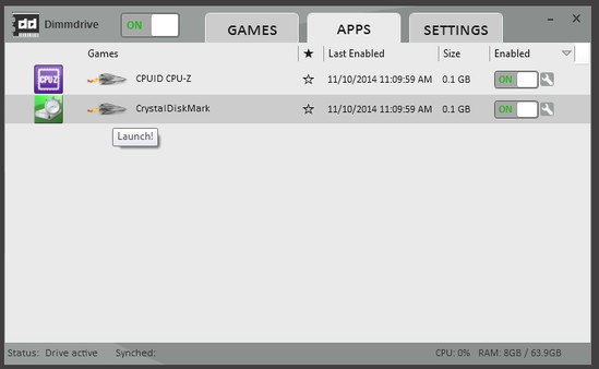 Screenshot 7 of Dimmdrive :: Gaming Ramdrive @ 10,000+ MB/s