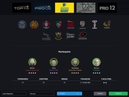 Screenshot 11 of Pro Rugby Manager 2015