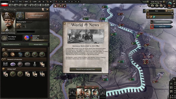 Screenshot 6 of Hearts of Iron IV: Waking the Tiger