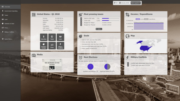 Screenshot 1 of Government Simulator