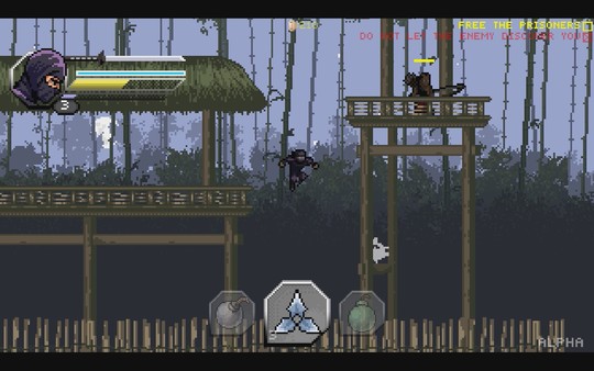 Screenshot 2 of Pixel Shinobi Nine demons of Mamoru