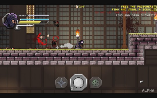 Screenshot 4 of Pixel Shinobi Nine demons of Mamoru