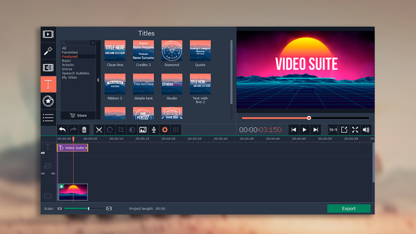 Screenshot 2 of Movavi Video Suite 17 - Video Making Software - Video Editor, Video Converter, Screen Capture, and more